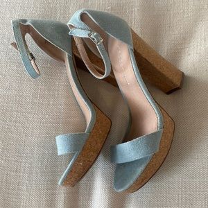 Denim Platform High Heels